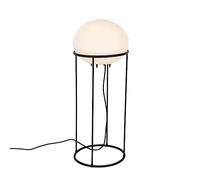 QAZQA Diseño Lámpara de pie de exterior de diseño negra - Jannie Plástico/Acero Alargada Adecuado para LED Max. 1 x 23 Watt