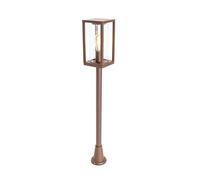 QAZQA Farol de exterior industrial marrón óxido 100 cm IP44 - Charlois Aluminio/Vidrio Alargada/Rectangular Adecuado para LED Max. 1 x 40 Watt