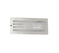 Qazqa Foco empotrado moderno acero IP44 - HURRICANE Acero inoxidable Rectangular Adecuado para LED Max. 1 x 60 Watt