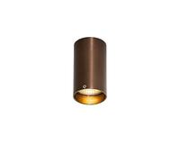 Qazqa Foco moderno bronce oscuro 5,5 cm - Tuba Aluminio Cilíndra Adecuado para LED Max. 1 x 10 Watt
