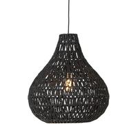 QAZQA Lámpara colgante retro negra 45cm