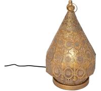 QAZQA Lámpara de mesa dorada oriental 26 cm