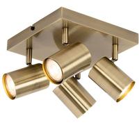 QAZQA Lámpara de techo con 4 luces orientables