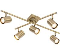 QAZQA Lámpara de techo con 5 luces orientables