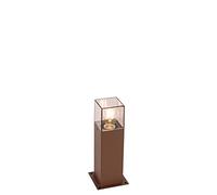Qazqa Lámpara exterior de pie industrial marrón óxido 30 cm IP44 - Dinamarca Aluminio/Plástico Alargada Adecuado para LED Max. 1 x 15 Watt
