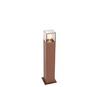 Qazqa Lámpara exterior de pie industrial marrón óxido 50 cm IP44 - Dinamarca Aluminio/Plástico Alargada Adecuado para LED Max. 1 x 15 Watt