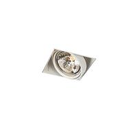 Qazqa Moderno Foco empotrable blanco AR111 orientable trimless - ONEON Acero Cuadrada Adecuado para LED Max. 1 x 50 Watt