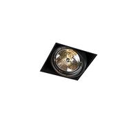 QAZQA Moderno Foco empotrable negro AR111 orientable trimless - ONEON Acero Cuadrada Adecuado para LED Max. 1 x 50 Watt