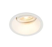 QAZQA Moderno Foco empotrado blanco orientable - ALLOY Aluminio Redonda Adecuado para LED Max. 1 x 50 Watt
