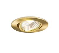 Qazqa Moderno Foco empotrado dorado orientable - CISCO Aluminio Redonda Adecuado para LED Max. 1 x 50 Watt