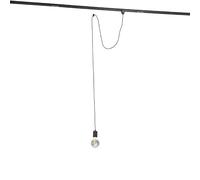 QAZQA Moderno Lámpara colgante con suspensión de carril - CAVALUX Acero/Plástico Redonda Adecuado para LED Max. 1 x 60 Watt