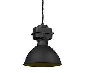 Qazqa Moderno Lámpara colgante industrial pequeña negra mate - SICKO Acero Redonda Adecuado para LED Max. 1 x 60 Watt
