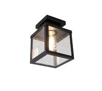 QAZQA Moderno Lámpara de techo industrial negra ST64 Wifi - ROTTERDAM Vidrio/Acero inoxidable Rectangular Adecuado para LED Max. 1 x 7 Watt