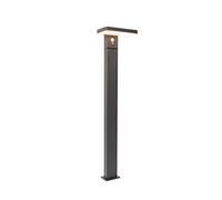 QAZQA Moderno Poste exterior gris oscuro 80 cm con LED y luz de cruce con energía solar - Sunnie Aluminio/Plástico Alargada Incluye LED Max. 1 x 5 Watt