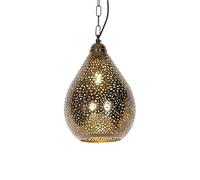 QAZQA Oriental Lámpara colgante oriental cobre - MARUF 5 Acero Alargada Adecuado para LED Max. 1 x 40 Watt