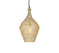 QAZQA Oriental Lámpara colgante oriental oro 30 cm - NIDUM Acero Redonda Adecuado para LED Max. 1 x 25 Watt