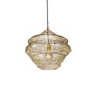 Qazqa Oriental Lámpara colgante oriental oro 45 cm x 40 cm - VADI Acero Redonda Adecuado para LED Max. 1 x 40 Watt