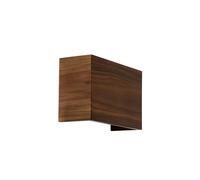 Qazqa rústico Aplique rural madera nogal - Otan Rectangular Adecuado para LED Max. 2 x 8 Watt
