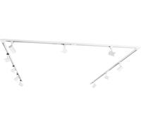 QAZQA Sistema de riel inteligente 10 focos blancos Wifi GU10