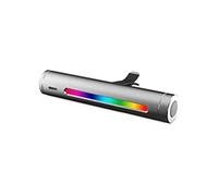 QAZWSXED LESANGBAIHUODIAN 1/2 Paquetes DIFUSOR DE Car DIFUSOR DE Ventiladores Aire FROMESTENADORES DE Fragancia con LED Atmósfera Iluminación Aromaterapia Coche Lámpara Decorativa