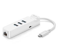 QAZWSXED LESANGBAIHUODIAN 4 en 1 Cubierto DE USB C a RJ45 USB 3.0 Cargador DE SPLISPTER Adaptador HUB FIT para XIAOMI/MACBOOK/Laptop/Computadoras Accesorios (Color : LJN HC3013)
