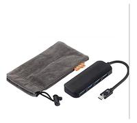 QAZWSXED LESANGBAIHUODIAN Ajuste para Lenovo USB HUB C611 Cable Negro Longitud 250 mm Pequeño y portátil Hub USB Hub Múltiples interfaces Lenovo Hub (Color : Black)