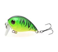 QAZWSXED LESANGBAIHUODIAN Señuelo de pesca flotante 4 cm 8 G Pesca anzuelos de pescado Wobbler Tackle Crankbait artificial Japón cebo duro (Color: NO2)