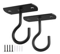 QAZWZG 2 ganchos de techo for colgar plantas, pared for macetas, linternas y comederos for pájaros Para Macetas