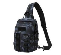 QAZWZG Bolsa de Pecho for señuelo Pesca, Bolsos Hombro Tipo Bandolera Viaje Impermeables, Caja Almacenamiento Utilidad, Saco para Aire Libre(Black Gray)