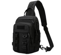 QAZWZG Bolsa de Pecho for señuelo Pesca, Bolsos Hombro Tipo Bandolera Viaje Impermeables, Caja Almacenamiento Utilidad, Saco para Aire Libre(Black)