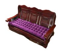 QAZWZG Cojín Grueso for Asiento de Banco, cojín for Silla con Respaldo Interior, Cojines Decorativos for sofá, Largo for Tatami, decoración del hogar para JardíN(Purple,48x120cm)