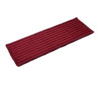 QAZWZG Cojines cálidos, Banco Largo de Madera, Asiento jardín Suave for Silla Oficina Antideslizante, decoración del hogar para JardíN(Wine Red,45x150cm)