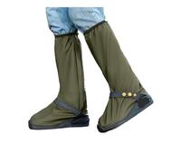 QAZWZG Cubiertas for zapatos Cubierta impermeable for de lluvia for exteriores, cubierta for botas, cubiertas for tubo alto para Protección(GREEN,XL)
