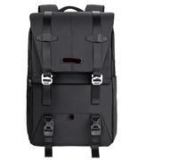 QAZWZG Mochila for fotografía, Bolsas Ligeras for cámara, Estuche for de Gran Capacidad con Cubierta for Lluvia for Ordenador portátil 15,6 Pulgadas para Exteriores(Black)