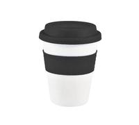 QAZWZG Taza de Viaje con tapa silicona, taza café o té reutilizable y práctica, plástico PP, anticaída, funda antideslizante, 400ml, 2 uds para Café(Color7)