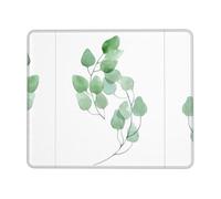 QAZWZML Alfombrilla de mouse de escritorio con estampado de hojas hermosas adecuada para oficina y juegos, 8.3 x 10.3 pulgadas