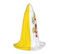 QAZWZML Bandera del Vaticano pequeña capa impresa para adolescentes, cosplay, actuaciones escénicas y cosplay diario al por mayor
