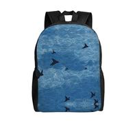 QAZWZML Blackbirds are Flying Prints - Mochilas grandes para laptop para hombre y mujer con compartimentos, mochilas de viaje impermeables, bolsas Oxford duraderas