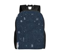 QAZWZML Blue Hat Snowman Prints - Mochilas grandes para laptop para hombre y mujer con compartimentos, mochilas de viaje impermeables, bolsas Oxford duraderas