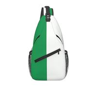 QAZWZML Bolsa cruzada de un solo hombro con estampado de bandera de Italia, bolsa de pecho ajustable, diseñada específicamente para viajes y ciclismo