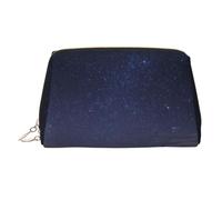 QAZWZML Bolsa de almacenamiento de cosméticos impresa con diseño de cielo lleno de estrellas, ideal para viajes de negocios y artículos esenciales de vacaciones