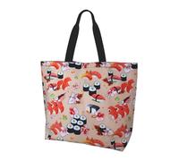 QAZWZML Bolsa de hombro con patrón de caballo y rosa, bolsa organizadora para viajes, viajes de negocios y viajes a la playa, Delicioso sushi, Talla única