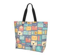 QAZWZML Bolsa de hombro con patrón de colibrí y mariposa floral de primavera, bolsa organizadora para viajes, viajes de negocios y viajes a la playa, Papelería postal, Talla única