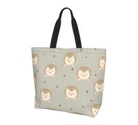 QAZWZML Bolsa de hombro con patrón de hojas de palmera, bolsa organizadora para viajes, viajes de negocios y viajes a la playa, Muchos erizos, Talla única