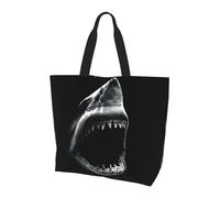 QAZWZML Bolsa de hombro con patrón de husky siberiano, bolsa organizadora para viajes, viajes de negocios y viajes a la playa, tiburón, Talla única