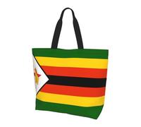 QAZWZML Bolsa de mano con estampado de bandera griega, bolsa organizadora de hombro, adecuada para viajes, yoga y compras., Bandera de Zimbabue, Talla única