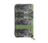 QAZWZML Bonito bolso de mano estampado de oso koala, cartera larga unisex, bolsa de almacenamiento de monedas, adecuada para viajes y uso diario