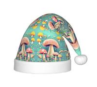 QAZWZML Bonito sombrero de Navidad con patrón de hongos, sombrero decorativo para niños, adecuado para fiestas de vacaciones y Año Nuevo