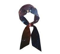 QAZWZML Bufanda larga de seda para mujer, diseño de galaxia, Vía Láctea, multifuncional, se puede utilizar como un pañuelo y accesorio adecuado para el uso diario