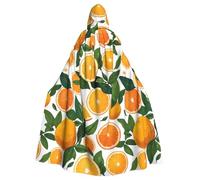 QAZWZML - Capa con capucha para Halloween con estampado de cítricos españoles, con capucha para adultos, sin cremallera, apto para fiestas de vacaciones y cosplay